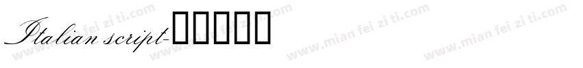 Italian script字体转换